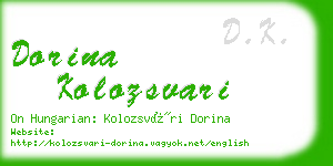 dorina kolozsvari business card